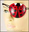 Ladybug eyepatch cute pirate leather eye patch costume handmade masquerade kawaii ladybird