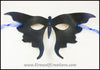 Blue Black Butterfly handmade leather masquerade mask for Halloween costume, Mardi Gras, masquerade wedding, LARP, lepidopterists