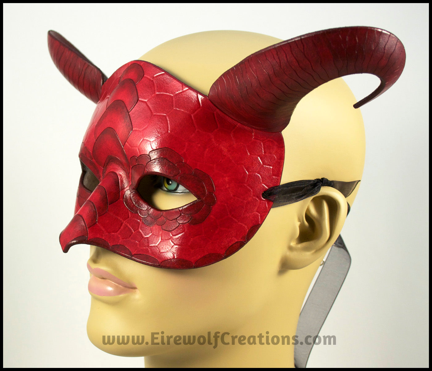 Black and Red Dragon Mask