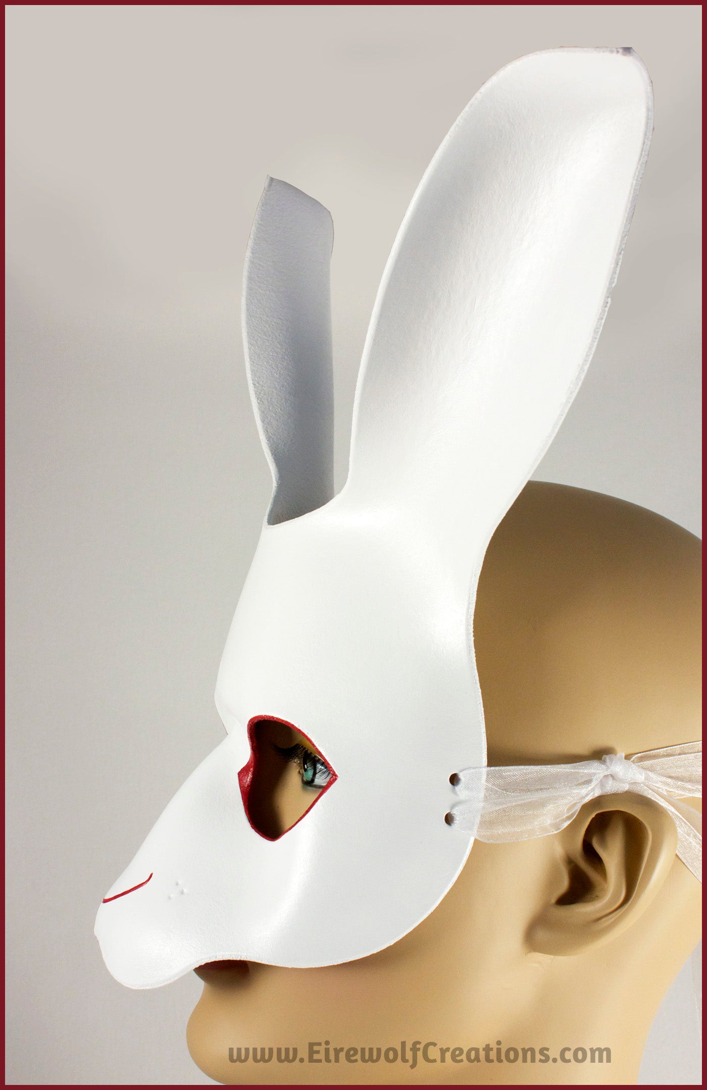White Rabbit bunny mask Alice in Wonderland masquerade costume handmad ...